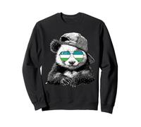 Uzbekistan Flag Panda Uzbek Roots Sweatshirt