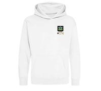 Uzbekistan Football World Cup 8-Bit Kids Hoodie - White / 3-4 years