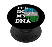 Uzbekistan It's In My DNA Uzbek Pride Uzbek Flag Uzbek Roots PopSockets Adhesive PopGrip