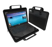 UZBL 13-14 Inch Zip Lite Always-on Chromebook Protective Hard Case with Accessory Pouch & Shoulder Strap