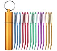 UzecPk 15Pcs Yarn Needles, Tapestry Needle Darning Needle Large Eye for Crochet, Darning Needles for Crochet Accessories with Aluminum Storage Tube