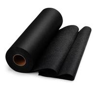 UzecPk Medium Weight Iron On Interfacing Fabric for Sewing: 12" X 30yd Fusible Interfacing Black Iron-On Non-Woven Single-Sided Polyester Fabric for DIY Crafts Supplies Quilting Cuffs