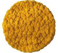 UzeEnde Cat Knitted Bed Mat - Handwoven Cozy Round Cushion Pad with Soft Chenille Texture Washable Warm Pet Blanket for Indoor Cats Sleeping Lounging Kneading All Seasons (#4,45cm)