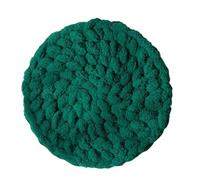 UzeEnde Cat Knitted Bed Mat - Handwoven Cozy Round Cushion Pad with Soft Chenille Texture Washable Warm Pet Blanket for Indoor Cats Sleeping Lounging Kneading All Seasons (#11,35cm)