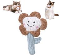 UzeEnde Catnip Interactive Cat Toy for Indoor Cat - Soft Plush Durable Chew & Teething Toy, Cute Penguin Mouse Flower Cactus Design, Self Play Enrichment for Bored Cats (#1)