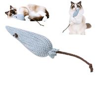 UzeEnde Catnip Interactive Cat Toy for Indoor Cat - Soft Plush Durable Chew & Teething Toy, Cute Penguin Mouse Flower Cactus Design, Self Play Enrichment for Bored Cats (#2)