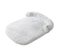 UzeEnde Fluffy Plush Calming Dog Bed - Cozy Anti-Anxiety Sponge Pet Sofa Mat with Neck Bolster, Soft Washable Furniture Protector for Large Medium Small Dogs Cats Indoor Resting Use (#3,M:80X60cm)