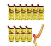 UZEXYO 10 Rolls of Flypaper Fly Traps - Ideal for use around plants, trash cans, in kitchens, and in greenhouses.