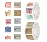 UZEXYO 1000 Motivational Stickers for Adults 2 Rolls Waterproof Vinyl Positive Decals for Scrapbooking Journaling and Planner Aesthetic Inspirational Stickers