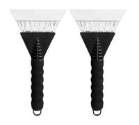 UZEXYO 2 Pack Ice Scraper for Car Windscreen Heavy Duty Snow and Frost Remover Tool with Non Slip Grip Winter Accessories for Van SUV