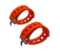 UZEXYO 2 pcs Heavy Duty Rubber Straps 50cm with Buckle, Adjustable Silicone Tie Down Strap, Velcro Strap, Quick Release Velcro Strap Alternative for Bikes, Ski, Cargo Outdoor Gear