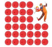 UZEXYO 30 Pack Red Clown Noses Soft Sponge for Adults and Kids Circus Party Costume Accessory Perfect for Red Nose Day 2026 Fun