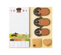 UZEXYO Dachshund Gifts for Women Sausage Dog Gifts Sticky Notes Set Cute Dog Stationery 550 Sheets Teacher Back to School Supplies