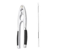 UZEXYO Heavy Duty Nut Cracker for All Nuts Stainless Steel Walnut Pecan Opener Tool for Seafood Lobster with Nut Pick