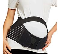 UZIAH Maternity Belt Pregnancy Support Belt Lumbar Back Support Waist Band Belly Bump Brace, Relieve Back, Pelvic, Hip Pain Labour And Recovery,Black,XL