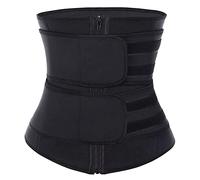 UZIAH Waist Slimming Trimmer,Waist Trainer, Adjustable Waist Trimmer Belt for Women,Weight Loss And Sweat Wrap,Abdominal Trainer,Black,M