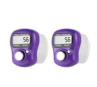 Uzinb Hand Held Useful Digital Display Knitting Crochet Amigurumi Purple/Green Stich Row Tally Counter