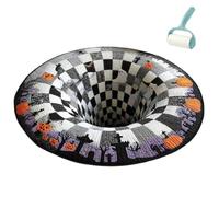 UZIPZ Halloween 3D Rug Optical Illusion Floor Mat with Depth Pattern，F：60cm