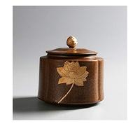Uziqueif Cremation Urns Medium Size Ceramics Adult Human Memorial Ashes Funeral Urn Handcrafted,Urns for Ashes,Ashes Pet Ash, Adult Coffin, Sealed Ceramic,C1