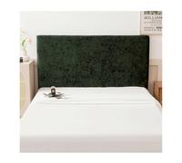 Uziqueif Dustproof Bed Headboard Covers for Full Bed, Solid Color Velvet All-inclusive Elastic Headboard Backrest Protection Slipcover for King/Double for Bedroom Decor,Dark Green,150x70cm