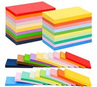UZLU 1000 Pcs Colored Index Cards Bulk 4 x 6 Inch Blank Flash Cards 20 Assorted Colors Notecards 180GSM Heavyweight Index Note Cards Portable Note Taking for Studying School College Office Memo