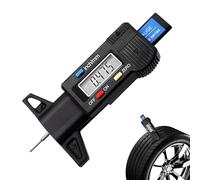 uzmei Digital tire tread depth meter, 0-25.4mm / 1-inch tread depth detector Tire Depth measurement Tire depth measurement tool, LCD display for cars, vans, trucks... (Battery not included) (-1)