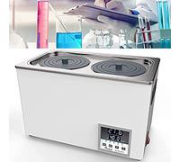 UZOURI Lab Water Bath Thermostatic Heater, Digital Display, Stainless Steel Liner, 3/6/12/18L Capacity, Timing function 360° Circulating Heating, for Laboratory