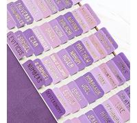 Uzriyl-Laminated Bible Tabs for Women and Men, Gold Foil Embossed Lettering