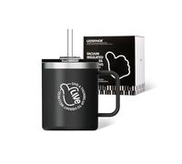 UZSPACE Thermal Mug with Handle 316 Stainless Steel, 500ml Black