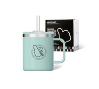 UZSPACE Thermal Mug with Handle 316 Stainless Steel, 500ml Misty Blue