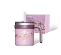 UZSPACE Thermal Mug with Handle ArtisticPrint Cup, 500ml Purple