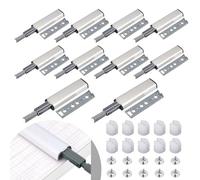 UZSUZZ 10pcs Push to Open Door Catches, Cabinet Magnetic Door Catch, Heavy Duty Touch Door Latch,Drawer Push to Open Door Lock Catches for Wardrobe, Cabinet, Drawer Closure
