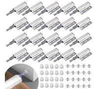 UZSUZZ 20pcs Push to Open Door Catches, Cabinet Magnetic Door Catch, Heavy Duty Touch Door Latch,Drawer Push to Open Door Lock Catches for Wardrobe, Cabinet, Drawer Closure