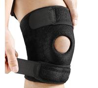 UZSUZZ Knee Support with Open-Patella Design, Adjustable Knee Brace Support for Men Woman with 3 Elastic Straps & Side Stabilizers, Knee Brace for Joint Pain, Arthritis, Running, Recovery
