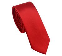 UZSUZZ Men Ties, Classic Solid Satin Men's Neck Tie, Red ties for men, Premium Classic Pure Color Neck Ties, Formal Neckties for Men, Wedding, Party, Business, Work, Prom, Celebration, Christmas