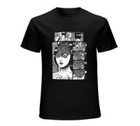 Uzumaki Junji Ito Manga Unisex T-Shirt Top Black Mens Tee XL