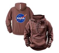 UZVKAVJP Men Printed Hoodie for N.A.S.A Training Coats Pullover Tops Hoody Long Sleeve Activewear Plain Outwear Spring Autumn Jackets Hooded Sweatshirt-SFS||xx_l