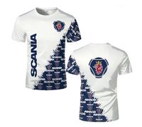 UZVKAVJP Men Quick Dry T-Shirt for Scania Comfy Short Sleeve Tee Printed Polo Shirts Soft 3D Gym Wear Fitness Half Sleeve Crewneck Tee Top Clothes-A||S
