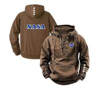 UZVKAVJP Men's Pullover Hoodies for N.A.S.A Baggy Jacket Spring Autumn Hoody Long Sleeve Street Wear Workout Coat Printed Outwear Tops Hooded Sweatshirts-KQS||l