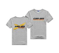 UZVKAVJP Men's Soft T-Shirt for Can-am Workout Short Sleeved Crewneck Sportswear Comfortable Polo Shirts Graphic Half Sleeve Plain Quick Dry Tee Top Clothes-Gray||M