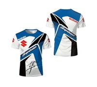 UZVKAVJP Mens T-shirts Short Sleeve for Suzuki Stretch Tee Top Clothes Printing Cycling Jersey 3D Soft Polo Shirts Casual Half Sleeve-D||M