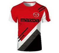 UZVKAVJP Mens T-shirts Short Sleeve Tee for Mazda Stretch Gym Wear Workout Tee Top Clothes Print Crewneck Half Sleeve Comfortable Polo Shirts-A||M