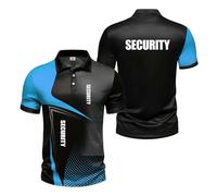 UZVKAVJP Mens Tennis 3D Polo Shirts for S.EC.URI.TY Stretch Streetwear Active Short Sleeved Graphic Tee Top Clothes Soft T-Shirts Casual Half Sleeve-LanS||m