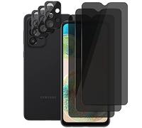 UZWZW 3 Pack Lens & Privacy Screen Protector for Samsung Galaxy A23 4G / 5G