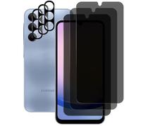 UZWZW 3 Pack Lens & Privacy Screen Protector for Samsung Galaxy A25 5G | Tempered Glass with Camera Lens Protector, Anti-Spy, Easy to Install, 9H Hardness, Anti-Scratch, Anti-Shatter, No Bubbles