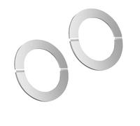 UZYXC Heating Pipe Rosette Set of 2, 304 Stainless Steel Pipe Cover for Stove, Double Component Self Adhesive Tile Plaster, Heat and Corrosion Resistant