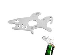 UZYXC Multifunctional Shark Shape Bottle Opener, 6-in-1 Tool with Allen Key Screwdriver Keyring, Original Gift for Men Fishing Father's Day for Home Travel Party