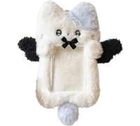 Uzztfa Cartoon Photocard Holder, Plush Korean Style Id Card Cover Protective Case Card Sleeve for Kpop Idol Photo Card School Office Card Supply