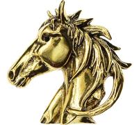 Uzztfa Horse Head Brooch Pin Vintage Horse Lapel Pin Badge Animal Pin Punk Style Pin Suit Clothes Scarf Decoration Jewelry Accessories