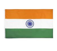 Uzztfa India Flag Indian Flag 3x5 Ft, Large Indian National Flags for Outside, Double Side with Brass Eyelets for Party Decorations, Bar Garden Decoration